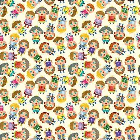 simsearch:400-05724251,k - cartoon Prince seamless pattern Stock Photo - Budget Royalty-Free & Subscription, Code: 400-05384681
