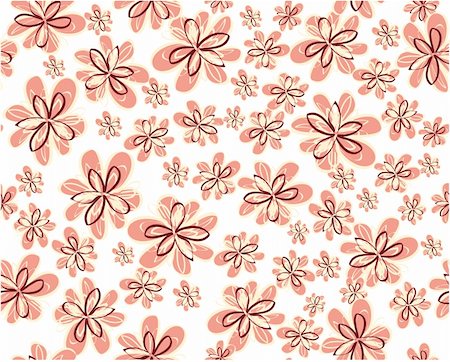 simsearch:400-05669673,k - seamless vector flower pattern Stock Photo - Budget Royalty-Free & Subscription, Code: 400-05386244