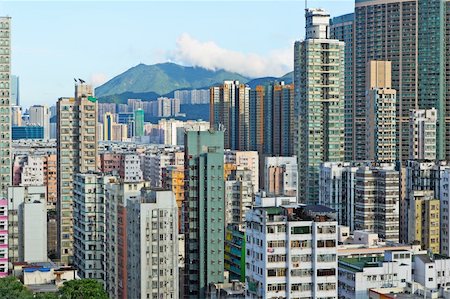 simsearch:400-04356946,k - Hong Kong crowded building Stock Photo - Budget Royalty-Free & Subscription, Code: 400-05386745