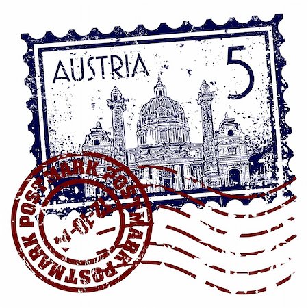 for construction stamp - Vector illustration of stamp or postmark of Austria Stock Photo - Budget Royalty-Free & Subscription, Code: 400-05386854