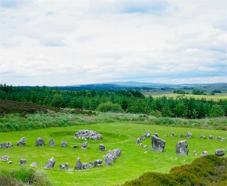 enigma - stone circles, Beaghmore, County Tyrone, Northern Ireland Stock Photo - Budget Royalty-Free & Subscription, Code: 400-05387270