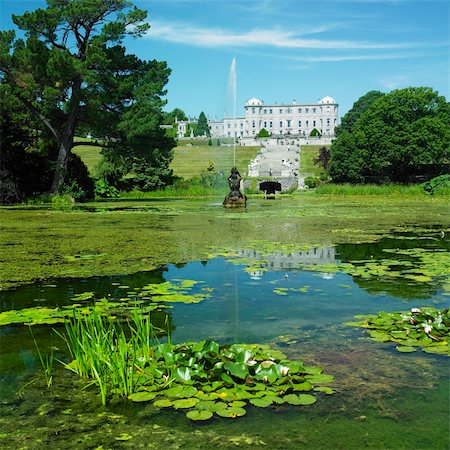 simsearch:400-05387304,k - Powerscourt House with gardens, County Wicklow, Ireland Stock Photo - Budget Royalty-Free & Subscription, Code: 400-05387348