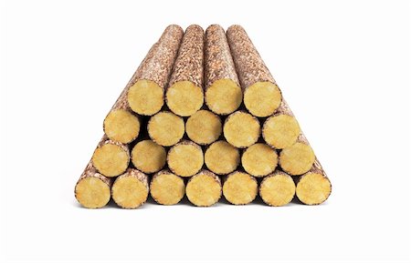 sawmill - stack of pine logs, 3d render Stock Photo - Budget Royalty-Free & Subscription, Code: 400-05387440