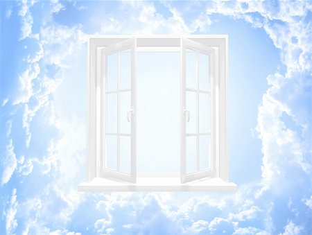 simsearch:400-07820254,k - Conceptual image - window in sky Stock Photo - Budget Royalty-Free & Subscription, Code: 400-05388797