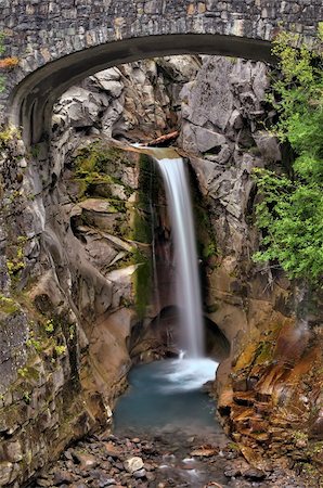 simsearch:400-05722881,k - Beautiful Christine falls at Mount Rainier National Park, Washington Stock Photo - Budget Royalty-Free & Subscription, Code: 400-05380570