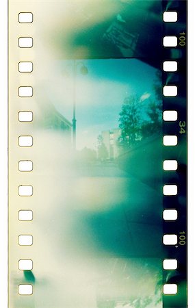 grunge film strip with light leaks Stock Photo - Budget Royalty-Free & Subscription, Code: 400-05381725