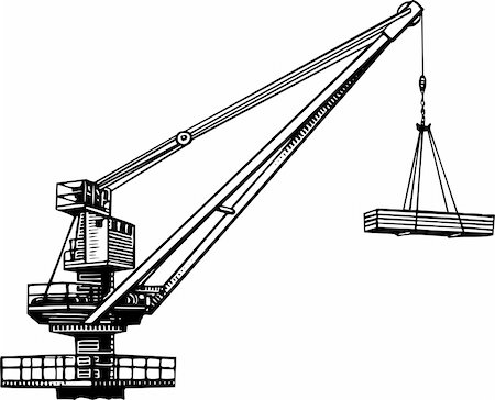 Construction crane Stock Photo - Budget Royalty-Free & Subscription, Code: 400-05382529