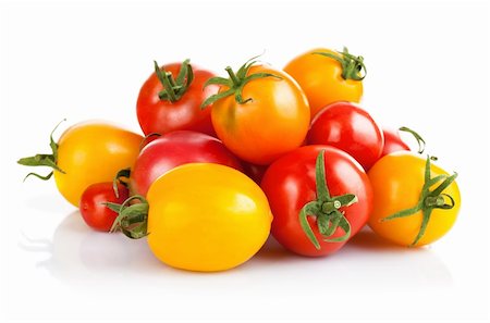 simsearch:400-05664137,k - fresh tomato vegetables with green leaves isolated on white background Stock Photo - Budget Royalty-Free & Subscription, Code: 400-05664137