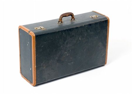 suitcase old - old suitcase on a white background Stock Photo - Budget Royalty-Free & Subscription, Code: 400-05665226