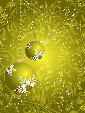 stylized Christmas card Stock Photo - Budget Royalty-Free & Subscription, Code: 400-05668013
