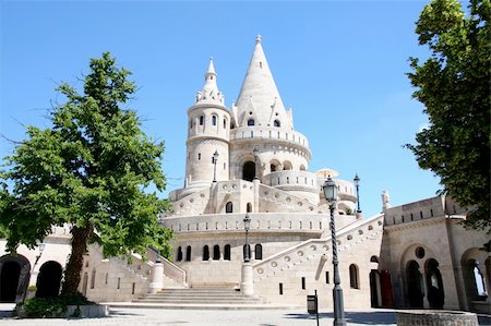 Fisherman Bastion on the Buda Castle hill in Budapest, Hungary Stock Photo - Budget Royalty-Free & Subscription, Code: 400-05669180