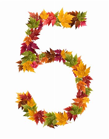 djm_photo (artist) - Alphabet and numbers made from autumn maple tree leaves. Stock Photo - Budget Royalty-Free & Subscription, Code: 400-05669499