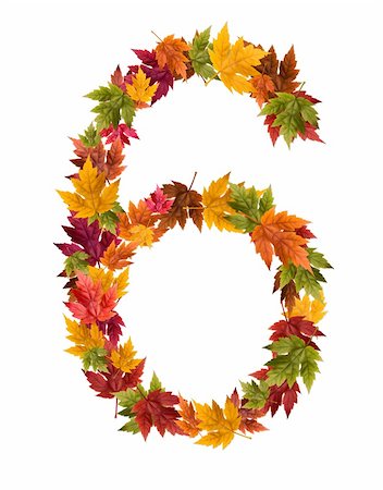 djm_photo (artist) - Alphabet and numbers made from autumn maple tree leaves. Stock Photo - Budget Royalty-Free & Subscription, Code: 400-05669500