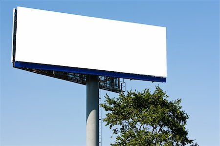 simsearch:400-04770005,k - Blank big billboard over blue sky, put your text here Stock Photo - Budget Royalty-Free & Subscription, Code: 400-05669890