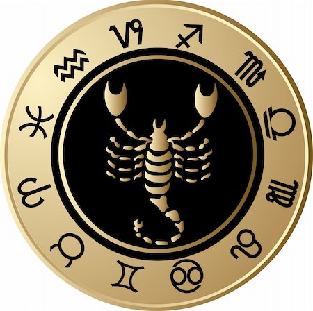 Vector Horoscope Scorpio Stock Photo - Budget Royalty-Free & Subscription, Code: 400-05663015