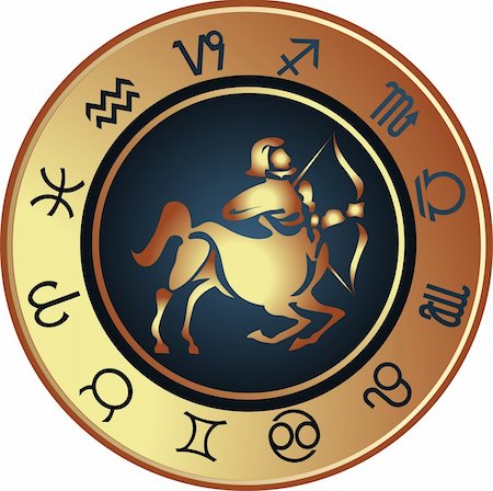 sagittarius - Vector illustration of Horoscope Sagittarius Stock Photo - Budget Royalty-Free & Subscription, Code: 400-05663029