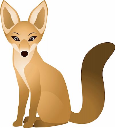 Vector illustration of fox cartoon Stock Photo - Budget Royalty-Free & Subscription, Code: 400-05663579