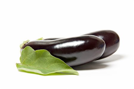 Eggplants isolared over white Stock Photo - Budget Royalty-Free & Subscription, Code: 400-05675674