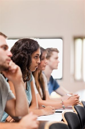 simsearch:400-05677768,k - Portrait of students listening a lecturer in an amphitheater Stock Photo - Budget Royalty-Free & Subscription, Code: 400-05677834