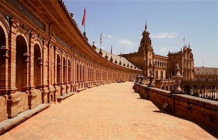 Plaza de Espana in Seville, Andalucia, Spain Stock Photo - Budget Royalty-Free & Subscription, Code: 400-05678841