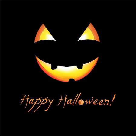 scary cartoon faces - Happy Halloween, Vector Illustration Stock Photo - Budget Royalty-Free & Subscription, Code: 400-05678882