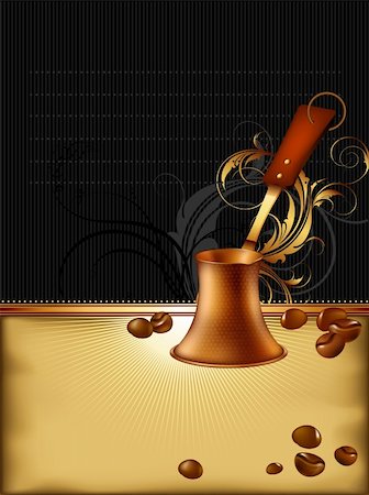simsearch:400-04400418,k - coffee background, this illustration may be useful as designer work Stock Photo - Budget Royalty-Free & Subscription, Code: 400-05679300