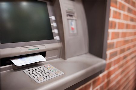 simsearch:400-05670021,k - Close up of an ATM with a twenty euros notes in it Stock Photo - Budget Royalty-Free & Subscription, Code: 400-05670024