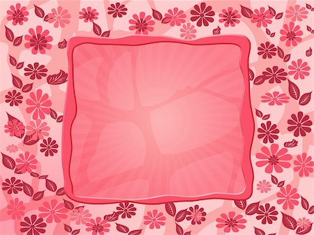 red flower frame Stock Photo - Budget Royalty-Free & Subscription, Code: 400-05671087