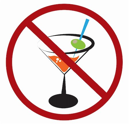 No drinking alcohol warning sign Stock Photo - Budget Royalty-Free & Subscription, Code: 400-05671473