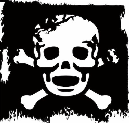 skull face drawing images - grunge vector skull Stock Photo - Budget Royalty-Free & Subscription, Code: 400-05671994