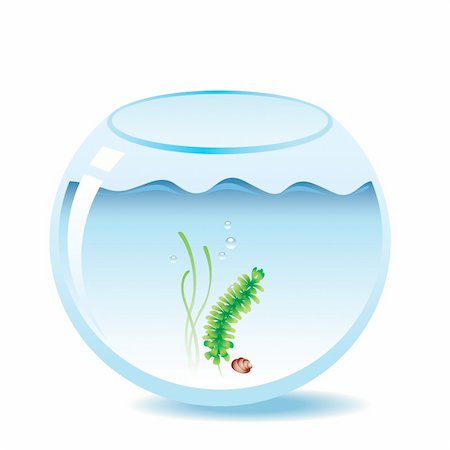 swimming holes - Vector illustration of an aquarium for fishes. Stock Photo - Budget Royalty-Free & Subscription, Code: 400-05673106