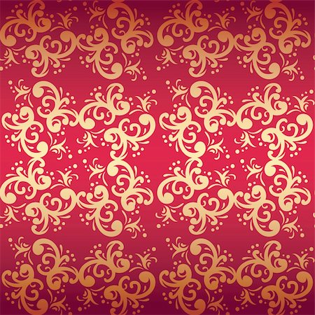 simsearch:400-05680306,k - red seamless floral vector background Stock Photo - Budget Royalty-Free & Subscription, Code: 400-05684913