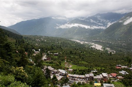 valley between high mountains in clouds, North India,  Himalayan Stock Photo - Budget Royalty-Free & Subscription, Code: 400-05685314