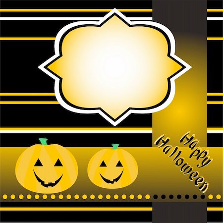 simsearch:400-05325412,k - halloween background with smile pumpkin banner card vector Stock Photo - Budget Royalty-Free & Subscription, Code: 400-05685334