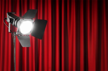 simsearch:632-05604064,k - Curtains and projector lights wtih space for your text Stock Photo - Budget Royalty-Free & Subscription, Code: 400-05687742