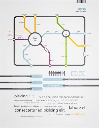 infographics subway in the old style Stock Photo - Budget Royalty-Free & Subscription, Code: 400-05687885