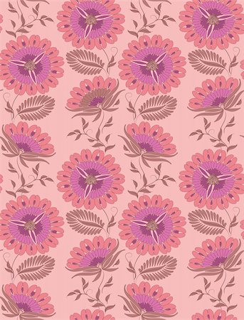 simsearch:400-05879441,k - Flowers on a peach background. Floral design, in vintage style. Seamless pattern. Stock Photo - Budget Royalty-Free & Subscription, Code: 400-05688335