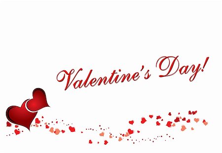 simsearch:400-05368603,k - Red and rose hearts with Valentine's day Stock Photo - Budget Royalty-Free & Subscription, Code: 400-05688691