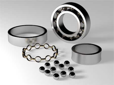 spare parts - Roller bearing and parts dismantled Stock Photo - Budget Royalty-Free & Subscription, Code: 400-05689298