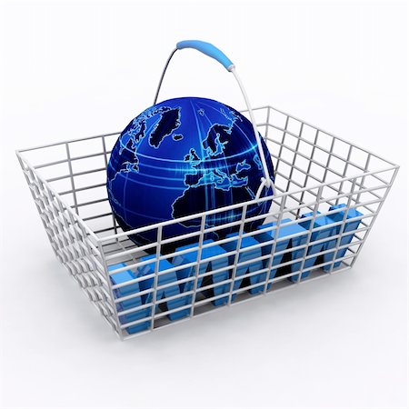 simsearch:400-06529822,k - Web Basket - 3D Render by me Photographie de stock - Aubaine LD & Abonnement, Code: 400-05680989