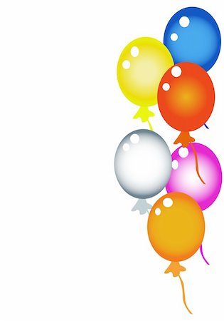 Balloons for party vector Stock Photo - Budget Royalty-Free & Subscription, Code: 400-05683466