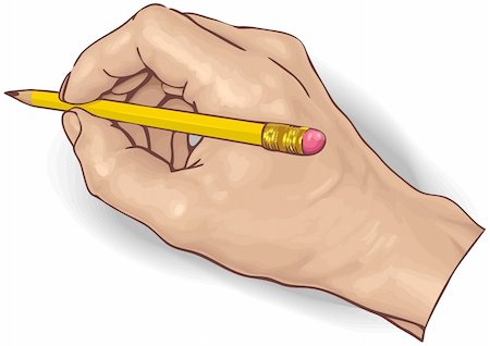 vector illustration of an hand drawing with a pencil. Stock Photo - Budget Royalty-Free & Subscription, Code: 400-05683966