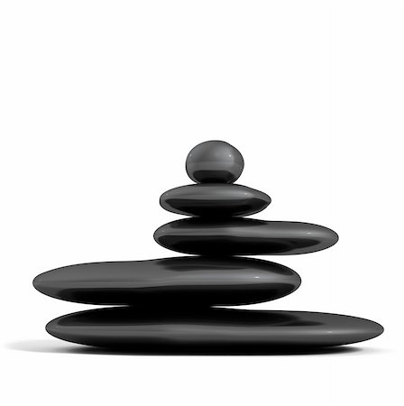 simsearch:400-05373814,k - Balanced black stones isolated in white.Zen concept Stock Photo - Budget Royalty-Free & Subscription, Code: 400-05694681