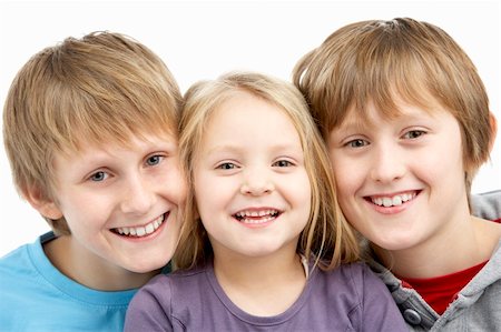 Group Of Children In Studio Stock Photo - Budget Royalty-Free & Subscription, Code: 400-05697350