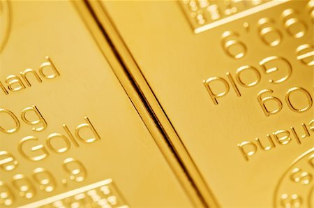 shiny gold bars - gold ingot  background. closeup. Stock Photo - Budget Royalty-Free & Subscription, Code: 400-05699526