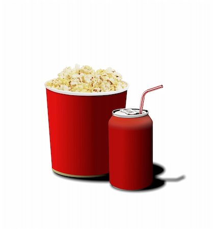 drive-thru - popcorn and soda Stock Photo - Budget Royalty-Free & Subscription, Code: 400-05690435