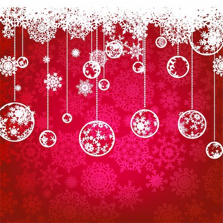 simsearch:400-04375128,k - Beautiful red happy Christmas card,winter holiday background. EPS 8 vector file included Stock Photo - Budget Royalty-Free & Subscription, Code: 400-05690528