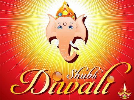 firework backdrop - abstract diwali card vector illustration Stock Photo - Budget Royalty-Free & Subscription, Code: 400-05691491