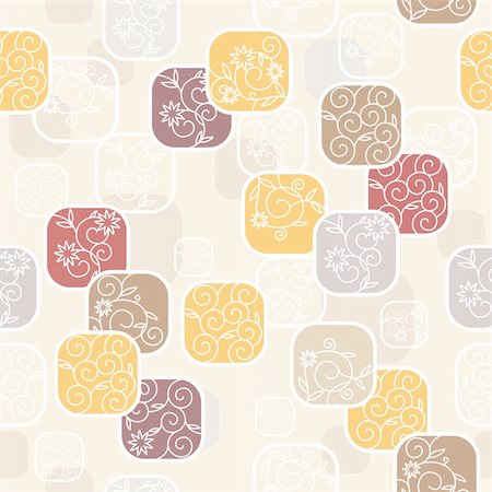simsearch:400-05680306,k - abstract cute seamless floral background vector illustration Stock Photo - Budget Royalty-Free & Subscription, Code: 400-05692137