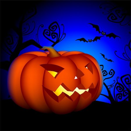 halloween background, this illustration may be useful as designer work Stock Photo - Budget Royalty-Free & Subscription, Code: 400-05692280